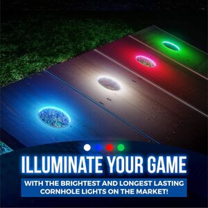 Skip's Garage Blue Marble Outdoor Cornhole Board Set Include Hole Lights 2x4 Boards (24 Skip's Garage Blue Marble Outdoor Cornhole Board Set Include Hole Lights 2x4 Boards (24