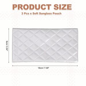 Unique Squeeze Top Sunglass Pouch, Lattice PU Leather Soft Eyeglass Pouch Portable Sunglasses Pouch Organizer for Women Silver One Size Unique Squeeze Top Sunglass Pouch, Lattice PU Leather Soft Eyeglass Pouch Portable Sunglasses Pouch Organizer for Women Silver One Size