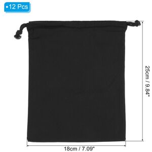 Unique Polyester Cotton Reusable Drawstring Bags, Multipurpose Washable Cotton Dust Bags Black 7x10 Unique Polyester Cotton Reusable Drawstring Bags, Multipurpose Washable Cotton Dust Bags Black 7x10
