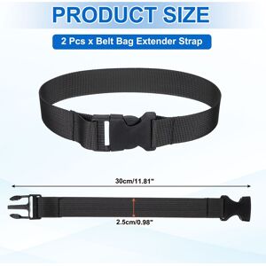 Unique Fanny Pack Extender Strap, Belt Bag Waist Bag Extension Strap for Fanny Pack, Pouch, Backpack - Black 12 Unique Fanny Pack Extender Strap, Belt Bag Waist Bag Extension Strap for Fanny Pack, Pouch, Backpack - Black 12