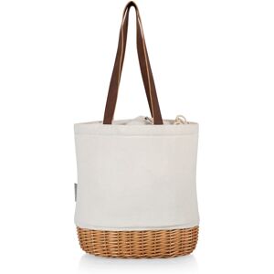 Picnic Time Pico Willow and Canvas Lunch Basket, (Natural Canvas) Beige 12.0 In. L X 7.0 In. W X 12.25 In. H Picnic Time Pico Willow and Canvas Lunch Basket, (Natural Canvas) Beige 12.0 In. L X 7.0 In. W X 12.25 In. H