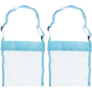 Unique 2pcs Mesh Beach Bag, Small Sand Backpack Sea Shell Bags with Straps, Sky Blue - Sky Blue Sky Blue 0.1 In. L X 0.1 In. W X 0.1 In. H Unique 2pcs Mesh Beach Bag, Small Sand Backpack Sea Shell Bags with Straps, Sky Blue - Sky Blue Sky Blue 0.1 In. L X 0.1 In. W X 0.1 In. H