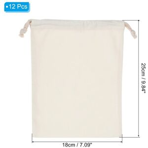 Unique Polyester Cotton Reusable Drawstring Bags, Multipurpose Washable Cotton Dust Bags Cream 7x10 Unique Polyester Cotton Reusable Drawstring Bags, Multipurpose Washable Cotton Dust Bags Cream 7x10