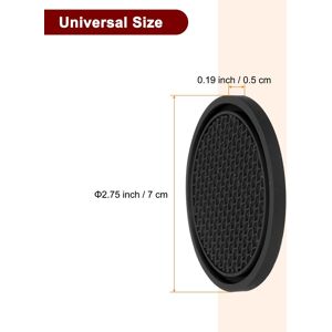 Unique 2pcs Car Cup Coasters Car Cup Mats Non-Slip Universal Cup Holder - 2.76 Black 2.76 Unique 2pcs Car Cup Coasters Car Cup Mats Non-Slip Universal Cup Holder - 2.76 Black 2.76