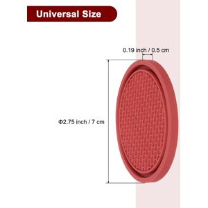 Unique 2pcs Car Cup Coasters Car Cup Mats Non-Slip Universal Cup Holder - 2.76 Red 2.76 Unique 2pcs Car Cup Coasters Car Cup Mats Non-Slip Universal Cup Holder - 2.76 Red 2.76