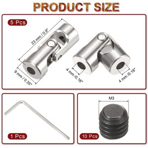 Unique 5Pcs 3mm to 3mm ID Steering Universal Joint Shaft Coupling for Model Car Ship 5 Pcs 4mm to 4mm Unique 5Pcs 3mm to 3mm ID Steering Universal Joint Shaft Coupling for Model Car Ship 5 Pcs 4mm to 4mm