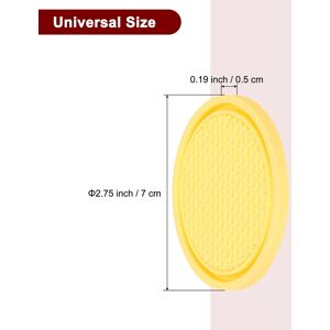 Unique Car Cup Coasters Car Cup Mats Non-Slip Universal Cup Holder - 2.76 Yellow 2.76 Unique Car Cup Coasters Car Cup Mats Non-Slip Universal Cup Holder - 2.76 Yellow 2.76