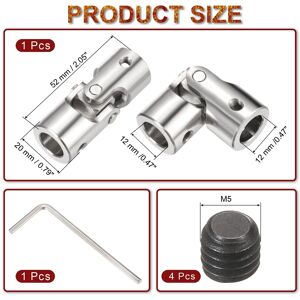 Unique 5Pcs 3mm to 3mm ID Steering Universal Joint Shaft Coupling for Model Car Ship 1 Pcs 12mm to 12mm Unique 5Pcs 3mm to 3mm ID Steering Universal Joint Shaft Coupling for Model Car Ship 1 Pcs 12mm to 12mm