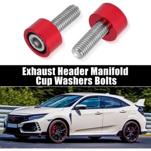 Unique 9 Pcs M8x1.25 Exhaust Header Manifold Cup Washers Bolts Engine Racing Exhaust Header Cup Bolts for Honda Civic for Acura Red 1.25'' x0.43'' Unique 9 Pcs M8x1.25 Exhaust Header Manifold Cup Washers Bolts Engine Racing Exhaust Header Cup Bolts for Honda Civic for Acura Red 1.25'' x0.43''