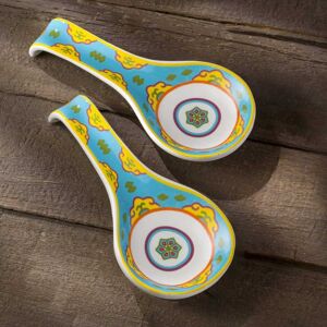 Euro Ceramica Galicia Spoon Rest - 9.5 in. x 4.33 in. x 1.18 in. Blue 9.5 in. x 4.33 in. x 1.18 in. Euro Ceramica Galicia Spoon Rest - 9.5 in. x 4.33 in. x 1.18 in. Blue 9.5 in. x 4.33 in. x 1.18 in.