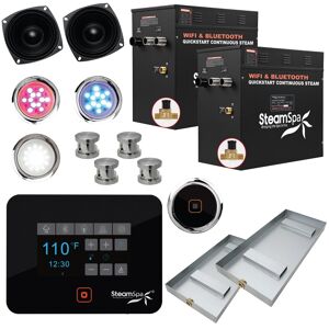 SteamSpa BKT2400-A Black Series Wifi and Bluetooth 24kW QuickStart Brushed Nickel See Description SteamSpa BKT2400-A Black Series Wifi and Bluetooth 24kW QuickStart Brushed Nickel See Description