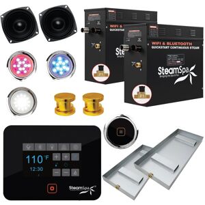 SteamSpa BKT1800-A Black Series Wifi and Bluetooth 18kW QuickStart Gold See Description SteamSpa BKT1800-A Black Series Wifi and Bluetooth 18kW QuickStart Gold See Description