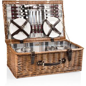 Picnic Time - Newbury Navy Blue and Burgundy Picnic Basket Navy Blue & Burgundy Plaid Pattern 12.25 In. L X 13.63 In. W X 8.5 In. H Picnic Time - Newbury Navy Blue and Burgundy Picnic Basket Navy Blue & Burgundy Plaid Pattern 12.25 In. L X 13.63 In. W X 8.5 In. H