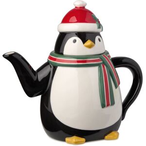Certified International Certifed International Christmas Whimsy Penguin 3-D Teapot - 7.75 L x 4.875 W x 8 White,Red,Black 7.75 L x 4.875 W x 8 Certified International Certifed International Christmas Whimsy Penguin 3-D Teapot - 7.75 L x 4.875 W x 8 White,Red,Black 7.75 L x 4.875 W x 8