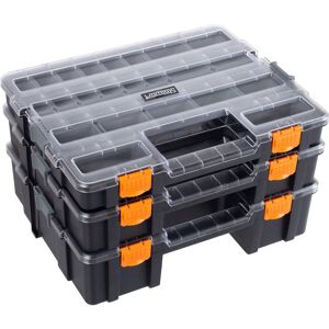 Tool Box Organizer - 3-in-1 Portable Parts Organizer with 52 Customizable Compartments by Stalwart (Gray) Orange / Grey 16.54 In. L X 13.0 In. W X 9.45 In. H Tool Box Organizer - 3-in-1 Portable Parts Organizer with 52 Customizable Compartments by Stalwart (Gray) Orange / Grey 16.54 In. L X 13.0 In. W X 9.45 In. H