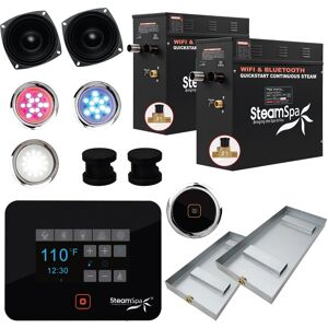 SteamSpa BKT1500-A Black Series Wifi and Bluetooth 15kW QuickStart Matte Black See Description SteamSpa BKT1500-A Black Series Wifi and Bluetooth 15kW QuickStart Matte Black See Description