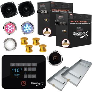 SteamSpa BKT2400-A Black Series Wifi and Bluetooth 24kW QuickStart Gold See Description SteamSpa BKT2400-A Black Series Wifi and Bluetooth 24kW QuickStart Gold See Description
