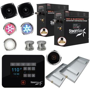 SteamSpa BKT1800-A Black Series Wifi and Bluetooth 18kW QuickStart Brushed Nickel See Description SteamSpa BKT1800-A Black Series Wifi and Bluetooth 18kW QuickStart Brushed Nickel See Description