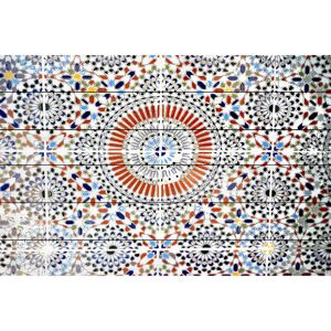Parvez Taj 'Kortoba' Painting Print on White Wood Brown 36 x 24 Parvez Taj 'Kortoba' Painting Print on White Wood Brown 36 x 24