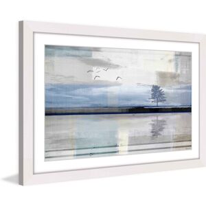 Parvez Taj - 'Shimmering Reflection' Framed Painting Print White 30 x 20 Parvez Taj - 'Shimmering Reflection' Framed Painting Print White 30 x 20