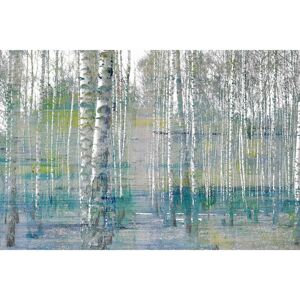 Parvez Taj - 'Teal Tree Forest' Painting Print on Wrapped Canvas Green 18 x 12 Parvez Taj - 'Teal Tree Forest' Painting Print on Wrapped Canvas Green 18 x 12