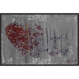 Parvez Taj Fish Heart' Floater Framed Painting Print on Canvas Multi 24 x 16 Parvez Taj Fish Heart' Floater Framed Painting Print on Canvas Multi 24 x 16