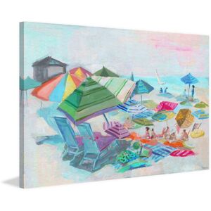 Parvez Taj 'Beach Day Fun' Painting Print on Wrapped Canvas Multi 18 x 12 Parvez Taj 'Beach Day Fun' Painting Print on Wrapped Canvas Multi 18 x 12