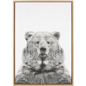 Kate and Laurel Sylvie Bear Framed Canvas Wall Art by Simon Te Tai, Natural 23x33 Natural 1.6 In. X 23.0 In. X 33.0 In. Kate and Laurel Sylvie Bear Framed Canvas Wall Art by Simon Te Tai, Natural 23x33 Natural 1.6 In. X 23.0 In. X 33.0 In.