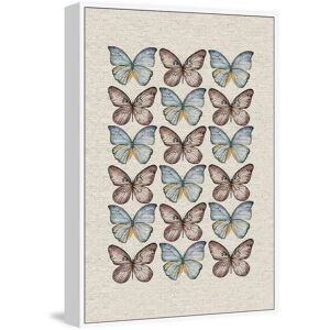 MARMONT HILL 'Butterflies in Rows II' Floater Framed Painting Print on Canvas - Multi-color White 12 x 18 MARMONT HILL 'Butterflies in Rows II' Floater Framed Painting Print on Canvas - Multi-color White 12 x 18