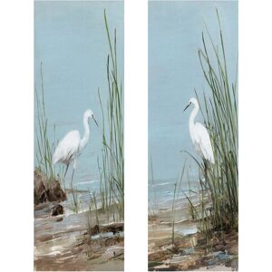Fine Art canvas Masterpiece Art Gallery White Shorebird I & II by Sally Swatland Canvas Art Set of 2 8x20x2 Fine Art canvas Masterpiece Art Gallery White Shorebird I & II by Sally Swatland Canvas Art Set of 2 8x20x2