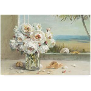 Trademark Fine Art Danhui Nai 'Coastal Roses V.2' Canvas Art 30x47 Trademark Fine Art Danhui Nai 'Coastal Roses V.2' Canvas Art 30x47