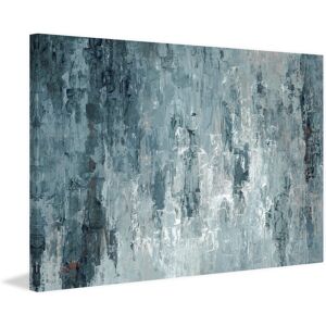 Parvez Taj 'Tainted Dark Blues' Painting Print on Wrapped Canvas Blue 18 x 12 Parvez Taj 'Tainted Dark Blues' Painting Print on Wrapped Canvas Blue 18 x 12