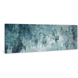 Parvez Taj 'Elongated Tainted Dark Blues' Painting Print on Wrapped Canvas Blue 45 x 15 Parvez Taj 'Elongated Tainted Dark Blues' Painting Print on Wrapped Canvas Blue 45 x 15