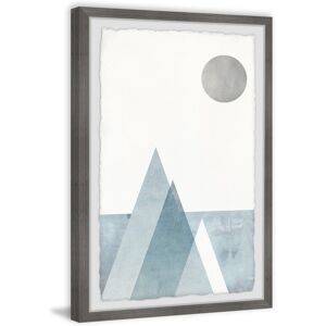 Parvez Taj 'Moon Above Iceberg' Framed Painting Print - Multi-color Grey 20 x 30 Parvez Taj 'Moon Above Iceberg' Framed Painting Print - Multi-color Grey 20 x 30