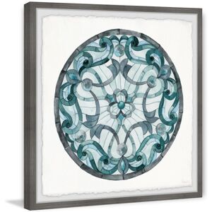 Parvez Taj 'Blue Lilies' Framed Painting Print Multi 12 x 12 Parvez Taj 'Blue Lilies' Framed Painting Print Multi 12 x 12