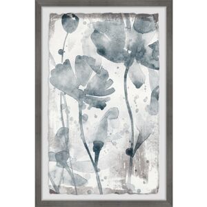 Parvez Taj 'Dramatic Blooms' Framed Painting Print - Multi-color Grey 16 x 24 Parvez Taj 'Dramatic Blooms' Framed Painting Print - Multi-color Grey 16 x 24