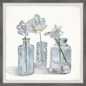 Parvez Taj Textured Bottles' Framed Painting Print - Multi-color Grey 18 x 18 Parvez Taj Textured Bottles' Framed Painting Print - Multi-color Grey 18 x 18