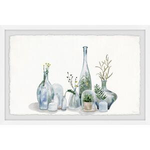 Parvez Taj Bottled Garden' Framed Painting Print - Multi-color White 30 x 20 Parvez Taj Bottled Garden' Framed Painting Print - Multi-color White 30 x 20