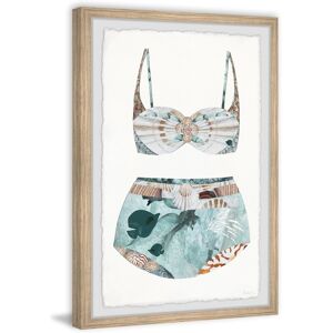 Parvez Taj 'Under the Sea Swimsuit' Framed Painting Print - Multi-color Brown 24 x 36 Parvez Taj 'Under the Sea Swimsuit' Framed Painting Print - Multi-color Brown 24 x 36