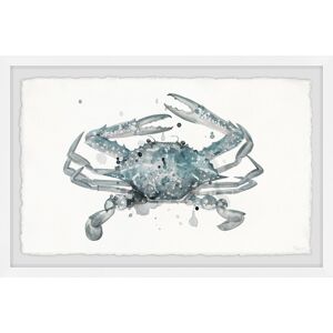 Parvez Taj 'Crab Madness' Framed Painting Print - Multi-color White 36 x 24 Parvez Taj 'Crab Madness' Framed Painting Print - Multi-color White 36 x 24