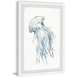 Parvez Taj 'Luminous Jellyfish' Framed Painting Print - Multi-color White 20 x 30 Parvez Taj 'Luminous Jellyfish' Framed Painting Print - Multi-color White 20 x 30