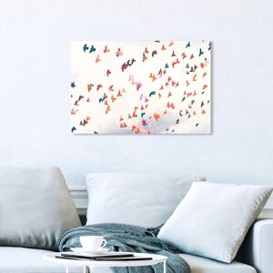 Wynwood Studio 'Birds in the Fall' Animals Wall Art Canvas Print - White, Orange White 24 x 16 Wynwood Studio 'Birds in the Fall' Animals Wall Art Canvas Print - White, Orange White 24 x 16