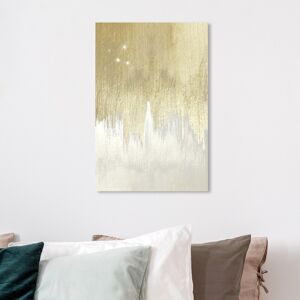 Wynwood Studio 'Golden White Starry Night' Abstract Wall Art Canvas Print Paint - Gold, White Gold 16 x 24 Wynwood Studio 'Golden White Starry Night' Abstract Wall Art Canvas Print Paint - Gold, White Gold 16 x 24