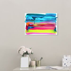 Wynwood Studio 'So Glazed in Neon' Abstract Wall Art Canvas Print Paint - Blue, Pink Blue 24 x 16 Wynwood Studio 'So Glazed in Neon' Abstract Wall Art Canvas Print Paint - Blue, Pink Blue 24 x 16