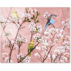 Little Birds Chirping Farmhouse Art Acrylic Print by Art Remedy Pink 20 Little Birds Chirping Farmhouse Art Acrylic Print by Art Remedy Pink 20