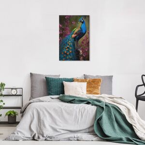 Wynwood Studio Canvas Animals Doll Memories - Mr. Peacock Blue and Traditional Wall Art Canvas Print - Blue, Purple 24 x 16 Wynwood Studio Canvas Animals Doll Memories - Mr. Peacock Blue and Traditional Wall Art Canvas Print - Blue, Purple 24 x 16
