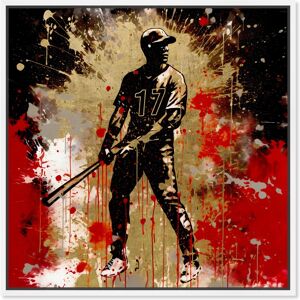 Baseball Player Splatter Inspirational Sport Poster Canvas Wall Art by Notoriart Gold 40 Baseball Player Splatter Inspirational Sport Poster Canvas Wall Art by Notoriart Gold 40