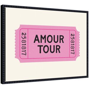 Kate and Laurel Pink Poster Retro Ticket, Amour Tour Dopamine Decor, Girly Wall Art by Lucky Guava Framed Canvas Wall Art Print Black 18x24 Kate and Laurel Pink Poster Retro Ticket, Amour Tour Dopamine Decor, Girly Wall Art by Lucky Guava Framed Canvas Wall Art Print Black 18x24