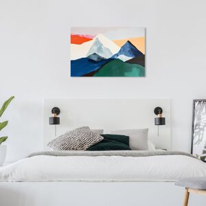 Wynwood Studio Abstract Main Colors Mountains Blue and Modern & Contemporary Wall Art Canvas Print Blue 24 x 36 Wynwood Studio Abstract Main Colors Mountains Blue and Modern & Contemporary Wall Art Canvas Print Blue 24 x 36
