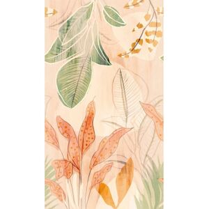 Galerie Wallcoverings Orom II Collection Stylish Floral Motifs 62.5-inches wide x 9.18-feet high 3-panel Wall Mural Orange 62.5-inches wide x 9.18-feet high Galerie Wallcoverings Orom II Collection Stylish Floral Motifs 62.5-inches wide x 9.18-feet high 3-panel Wall Mural Orange 62.5-inches wide x 9.18-feet high